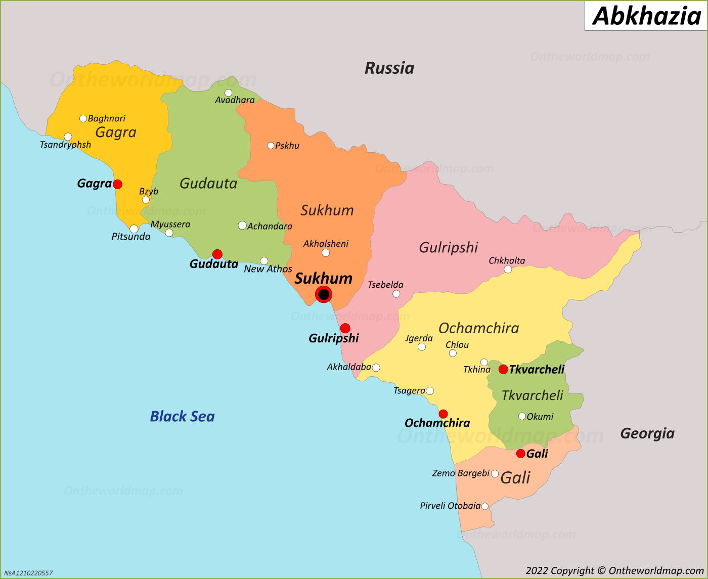 Abkhazia Map