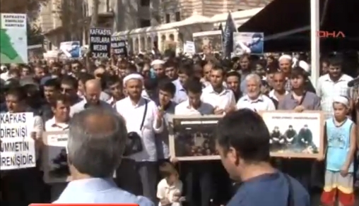 İnfaz Kurbanı Üç Çeçen-cenazesi eylül 2011
